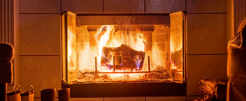 Mendota Hearth Landscape Fireplace Installation in Evansville, Indiana