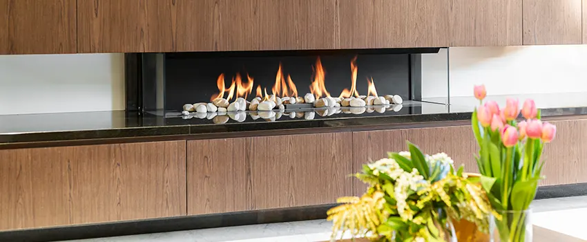 Double-height Fireplace Design Refurbishment in Evansville, Indiana