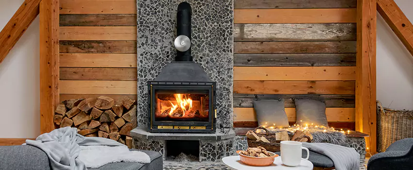 Thelin Hearth Products Direct Vent Gas Stove Fireplace Inspection in Evansville, Indiana